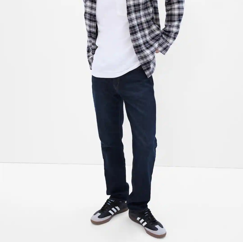 GAP Dark Wash Straight Jeans- 40W 34L